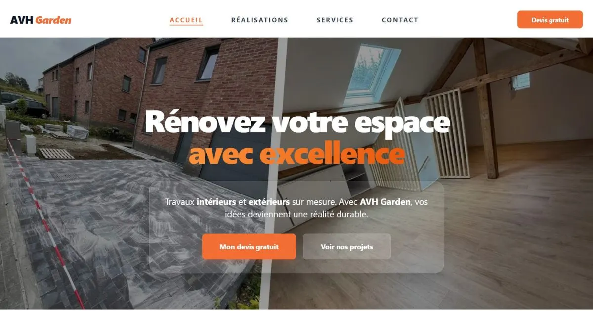 Aperçu du projet AVH Garden